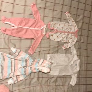 3 Polo body suits and one carter bodysuit